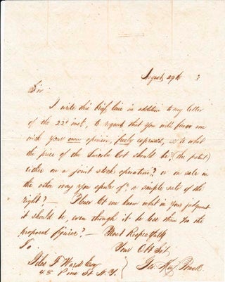 Item #38471 Autograph Letter Signed. George May POWELL