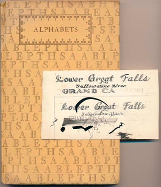 Item #38585 Alphabets: A Manual of Letter Design, with Complete Alphabets of Varied Styles of...