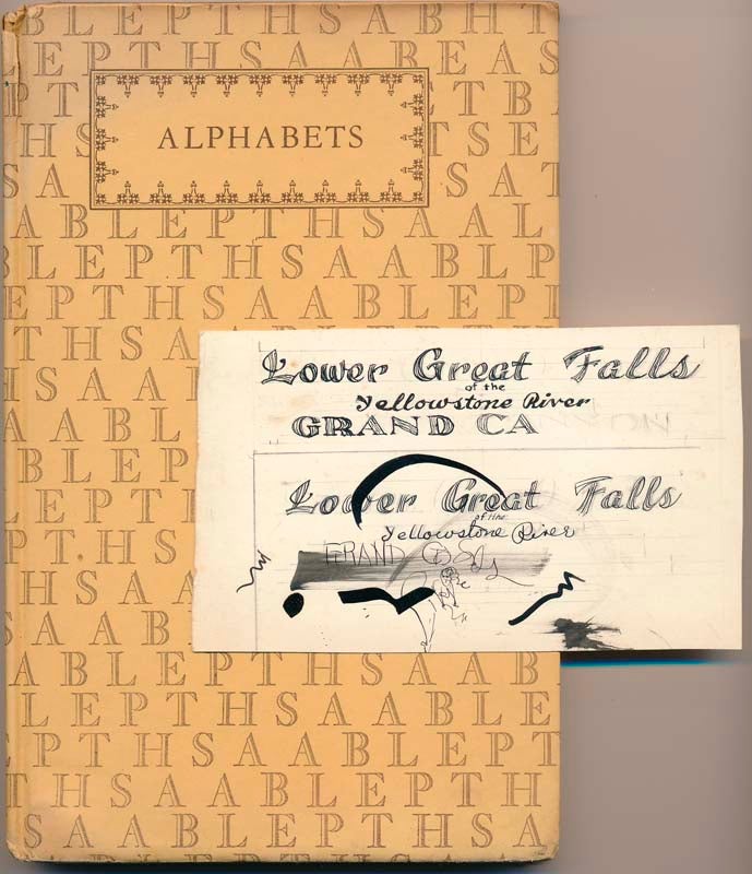 Item #38585 Alphabets: A Manual of Letter Design, with Complete Alphabets of Varied Styles of Lettering. Douglas C. McMURTRIE.