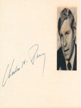 Item #39379 Signature. Charles H. PERCY