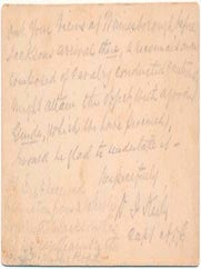 Item #40474 Autograph Note Signed. Daniel J. KEILY