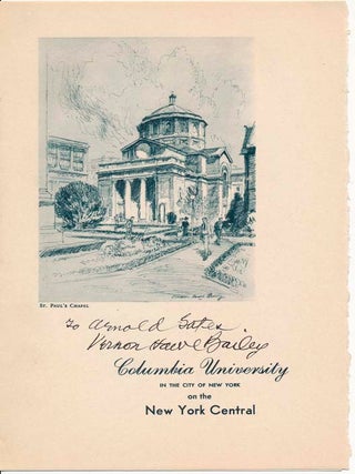 Item #40773 Signed Leaflet. Vernon Howe BAILEY