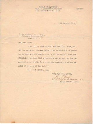 Item #40793 Typed Letter Signed. Avery D. ANDREWS