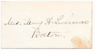 Item #40833 Signature / Unsigned Portrait. Mary A. LIVERMORE