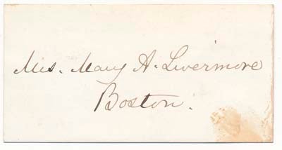 Item #40833 Signature / Unsigned Portrait. Mary A. LIVERMORE.