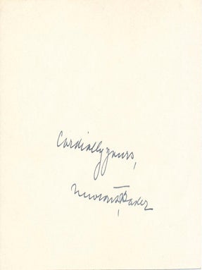 Item #40856 Signature. Newton D. BAKER