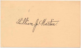 Item #40989 Signature. Lillien Jane MARTIN