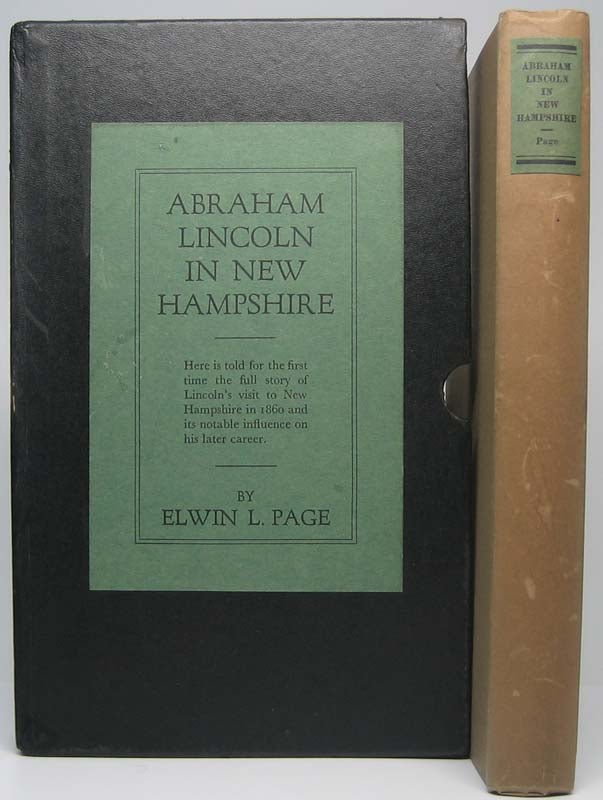Item #41184 Abraham Lincoln in New Hampshire. Elwin L. PAGE.