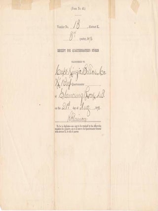 Partly-Printed Document Signed.