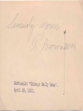 Item #42103 Signature. Edward Scott "Ted" BROWN