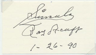 Item #42377 Signature and Inscription. Roy ACUFF