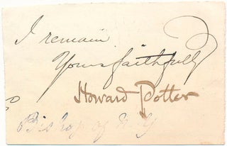 Item #43364 Signature. Howard POTTER