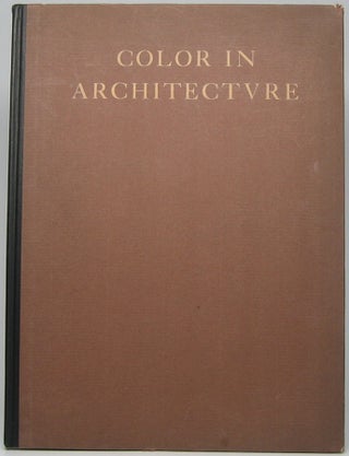 Item #43590 Color in Architecture. F. S. LAURENCE