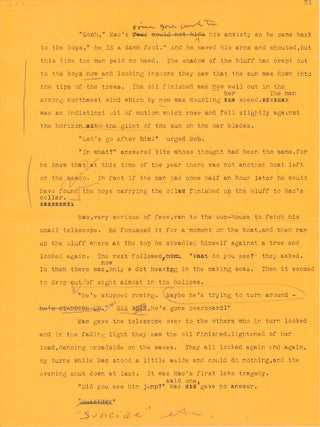 Typed Letter Signed / Unsigned Typed Manuscript.
