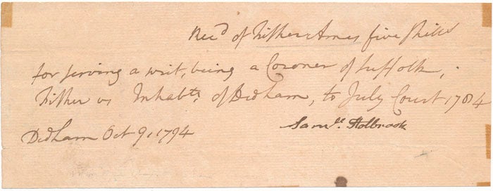 Item #44071 Autograph Document Signed. Fisher AMES.