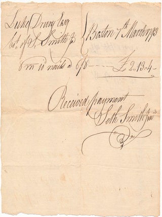 Item #44077 Autograph Document Signed. Seth SMITH, Jr