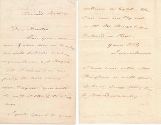 Item #44136 Autograph Letter Signed. 3rd Marquess LANSDOWNE, Sir Henry Petty-Fitzmaurice