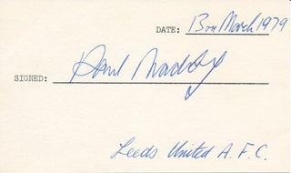 Item #44347 Signature. Paul MADELEY
