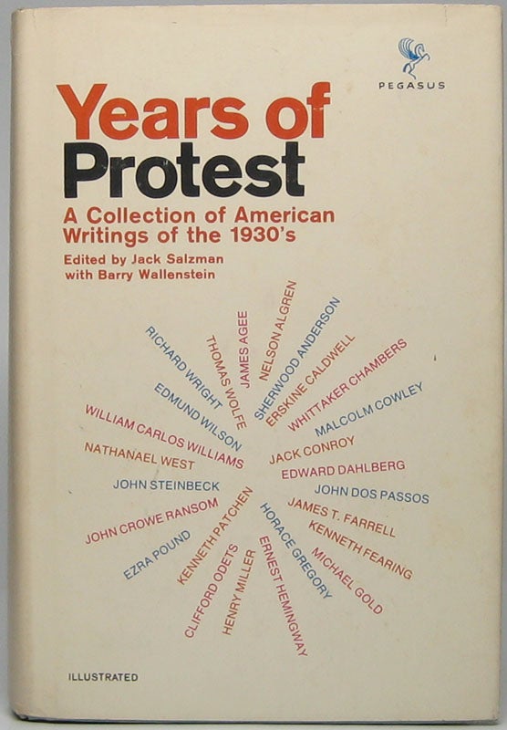 Item #44618 Years of Protest: A Collection of American Writings from the 1930's. Jack SALZMAN, Barry WALLENSTEIN.