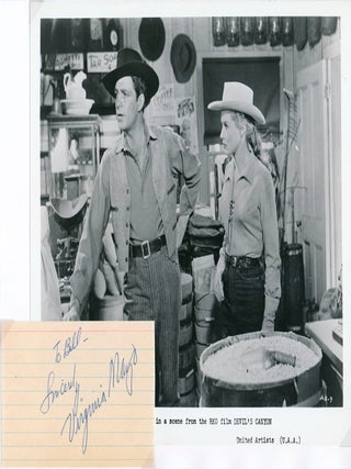 Item #44959 Inscription and Signature / Unsigned Photograph. Virginia MAYO