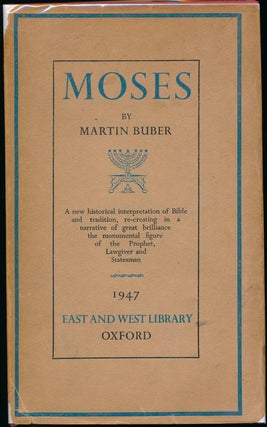 Item #45006 Moses. Martin BUBER