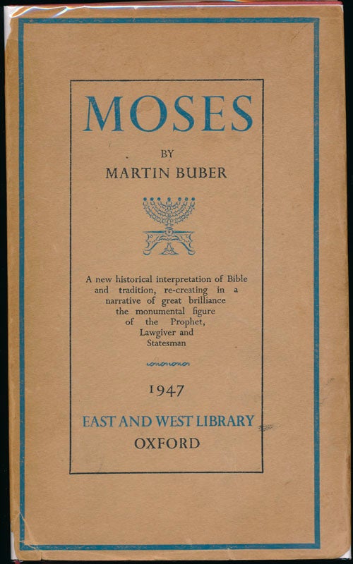 Item #45006 Moses. Martin BUBER.