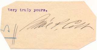 Item #45102 Signature. Samuel P. COLT