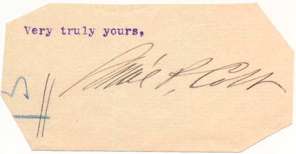Item #45102 Signature. Samuel P. COLT.