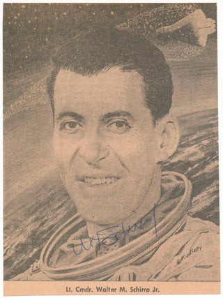 Item #45124 Photograph Signed. Walter M. Jr. "Wally" SCHIRRA
