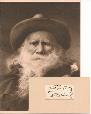 Item #45223 Inscription and Signature / Unsigned Photograph. Joaquin MILLER