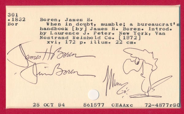 Item #45244 Signed Original Drawing. James BOREN.