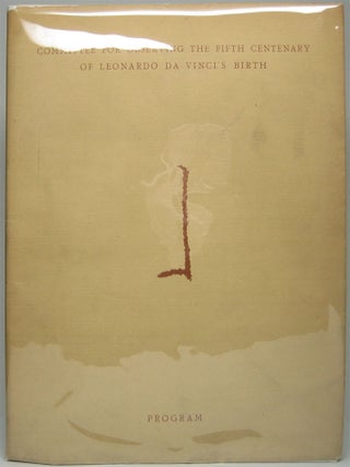 Item #45365 Celebration of the Fifth Century of Leonardo da Vinci's Birth: Program April 15,...