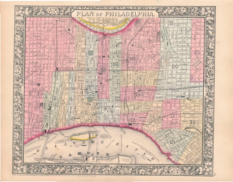 Item #45413 Plan of Philadelphia. PHILADELPHIA -- Map.