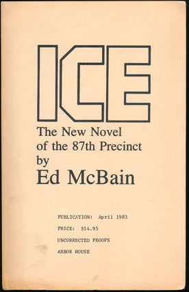 Item #45601 Ice: The New Novel of the 87th Precinct. Ed McBAIN