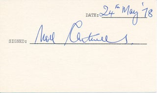 Item #45743 Signature. Noel CANTWELL