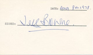 Item #45745 Signature. Jeff BOURNE