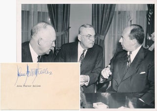 Item #45774 Signature / Unsigned Photograph and First Day Cover. John Foster DULLES