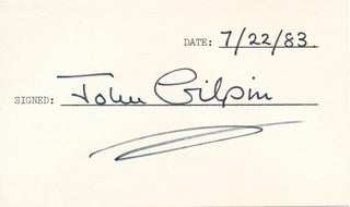 Item #45794 Signature. John GILPIN