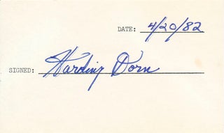Item #45812 Signature. Harding DORN