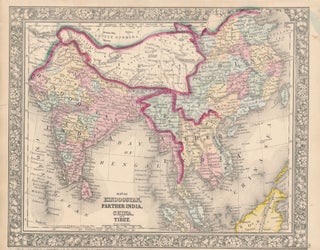 Item #45839 Map of Hindoostan, Farther India, China, and Tibet. CENTRAL ASIA -- Map
