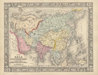 Item #45841 Map of Asia Showing its Gt. Political Divisions, and, also, the Various Routes of...