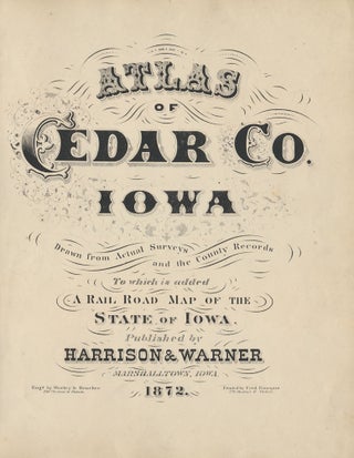Item #45970 Collection of 29 Maps of Cedar County, Iowa. IOWA -- MAPS CEDAR COUNTY