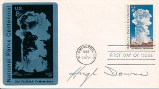 Item #46369 Signed First Day Cover. Hugh DOWNS
