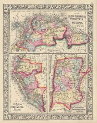 Item #46866 Map of New Granada, Venezuela, and Guiana / Map of Peru, and Equador / Map of the...