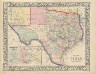 Item #46938 County Map of Texas. TEXAS -- Map