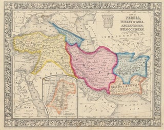 Item #46941 Map of Persia, Turkey in Asia, Afghanistan, Beloochistan. WESTERN ASIA -- Map