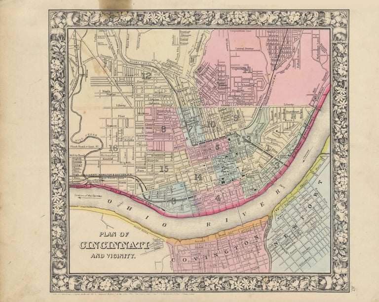 Item #46942 Plan of Cincinnati and Vicinity. CINCINNATI -- Map.