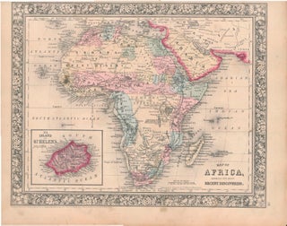 Item #46943 Map of Africa Showing Its Most Recent Discoveries. AFRICA -- Map