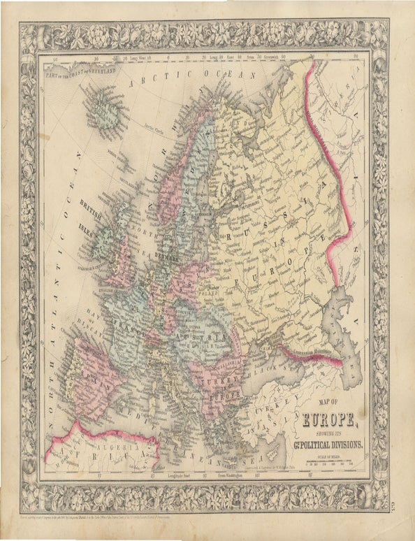 General Europe Layout Map of Europe, Showing Its Gt. Political Divisions | EUROPE -- Map