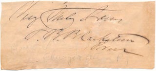 Item #46966 Signature and Salutation. Timothy B. BLACKSTONE